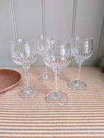 Prachtig! Vintage set 4x wijnglas Cristal d Arques, Antiek en Kunst, Antiek | Glas en Kristal, Ophalen of Verzenden