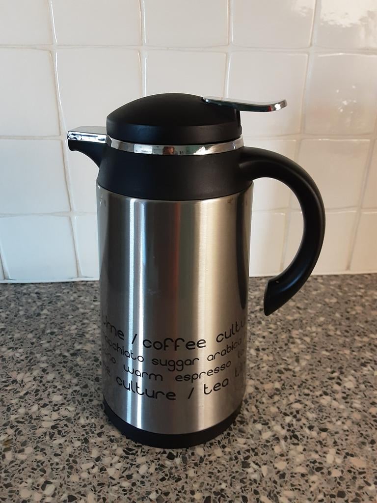 Thermoskan zgan. 1 liter., Huis en Inrichting, Keuken | Keukenbenodigdheden, Ophalen of Verzenden, Zo goed als nieuw