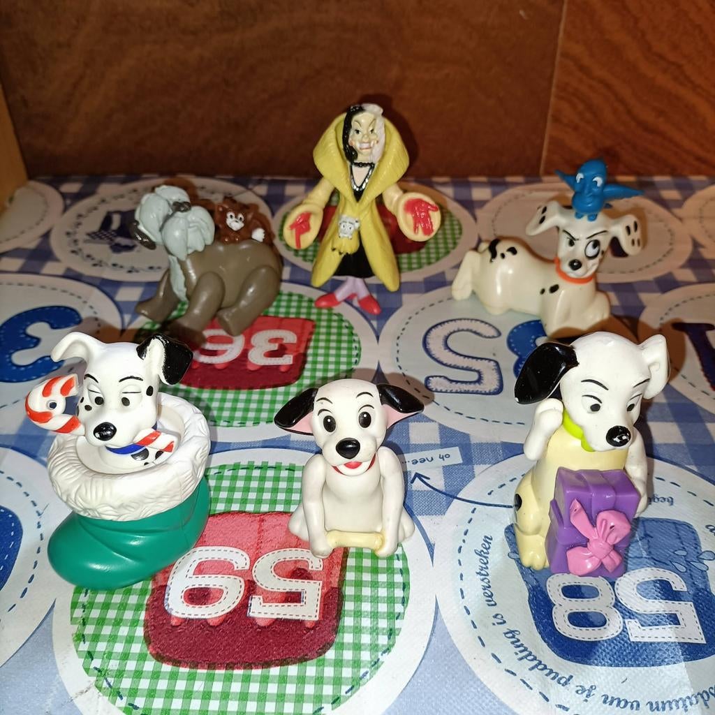 101 Dalmatiërs poppetjes Dalmatiër, Ophalen of Verzenden, Zo goed als nieuw
