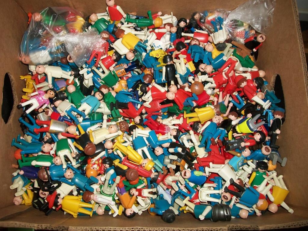 doos vol poppetjes / figuren voornamelijk jaren 70, Ophalen of Verzenden, Gebruikt, Complete set