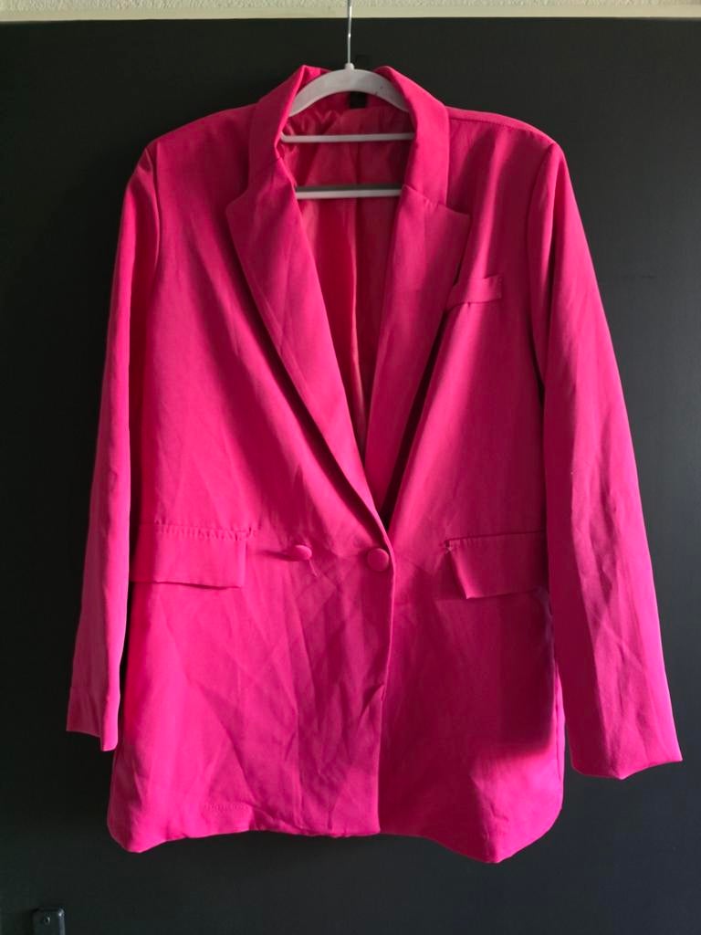 Nieuwe blazer fuchsia 40 42 44, Ophalen of Verzenden, Nieuw, Maat 42/44 (L), Roze