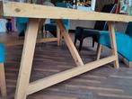 Gratis Houten Tafel 160x160 cm - Ruimte voor 8-12 personen, Ophalen, Gebruikt, 50 tot 100 cm, 150 tot 200 cm
