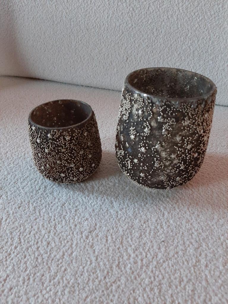 Riviera maison waksienelicht houders 13 stuks, Ophalen, Zo goed als nieuw, Overige materialen, Minder dan 25 cm