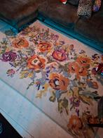 Vloerkleed Karwei 160x230 met bloemenprint, Huis en Inrichting, Stoffering | Tapijten en Kleden, Gebruikt, Groen, 150 tot 200 cm