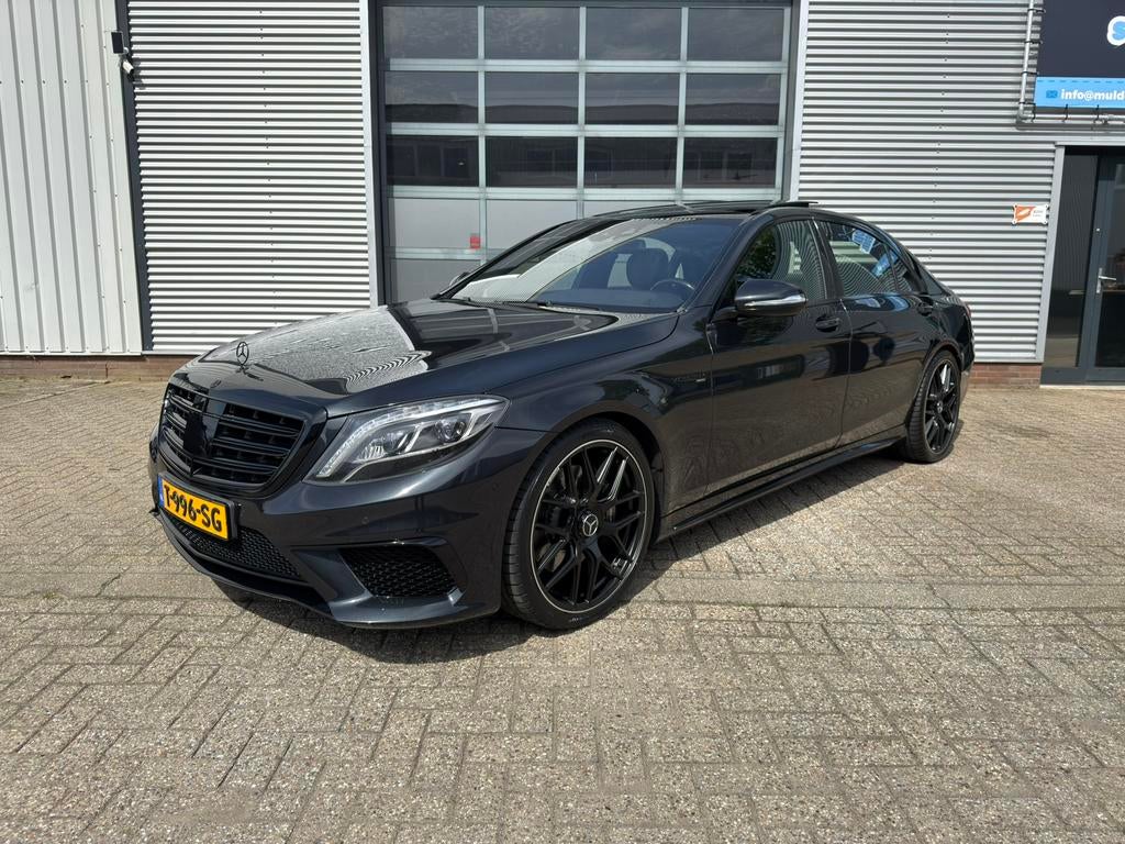 Mercedes-Benz S-Klasse 500 AMG 456pk 4MATIC Lang 21*, Auto's, 4 stoelen, Zwart, Bedrijf, Vierwielaandrijving