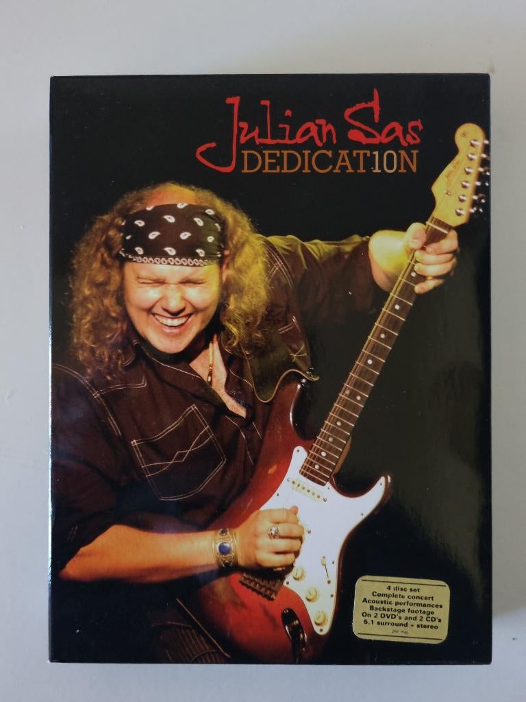 Julian Sas Dubbel DVD / Dubbel Cd  “Dedication”, Alle leeftijden, Boxset, Muziek en Concerten, Ophalen of Verzenden