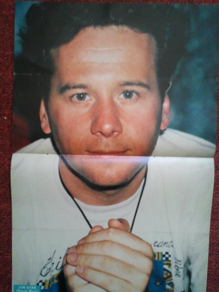 Mooie poster JIMM KERR (A3) (SIMPLE MINDS) (HITKRANT), Rechthoekig Staand, Nieuw, Ophalen of Verzenden, A1 t/m A3