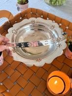 Verzilverde bonbonschaal 1928 uit Engeland met filligraan iz, Antiek en Kunst, Ophalen