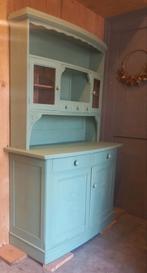 Gerestylde lichtgroene buffetkast, Ophalen, 200 cm of meer, ., Zo goed als nieuw