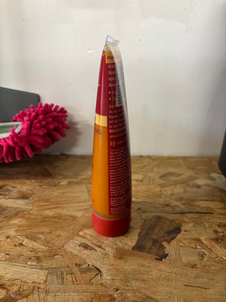 Creme of Nature Argan Oil Snot Gel - Maximum Hold Styling, Ophalen of Verzenden, Gebruikt, Gel, Wax, Haarlak of Mousse