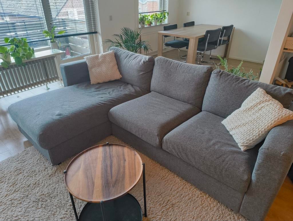 IKEA VIMLE 3-persoonsbank met chaise longue, Huis en Inrichting, Ophalen, Gebruikt, Modern, Scandinavisch, 100 tot 125 cm