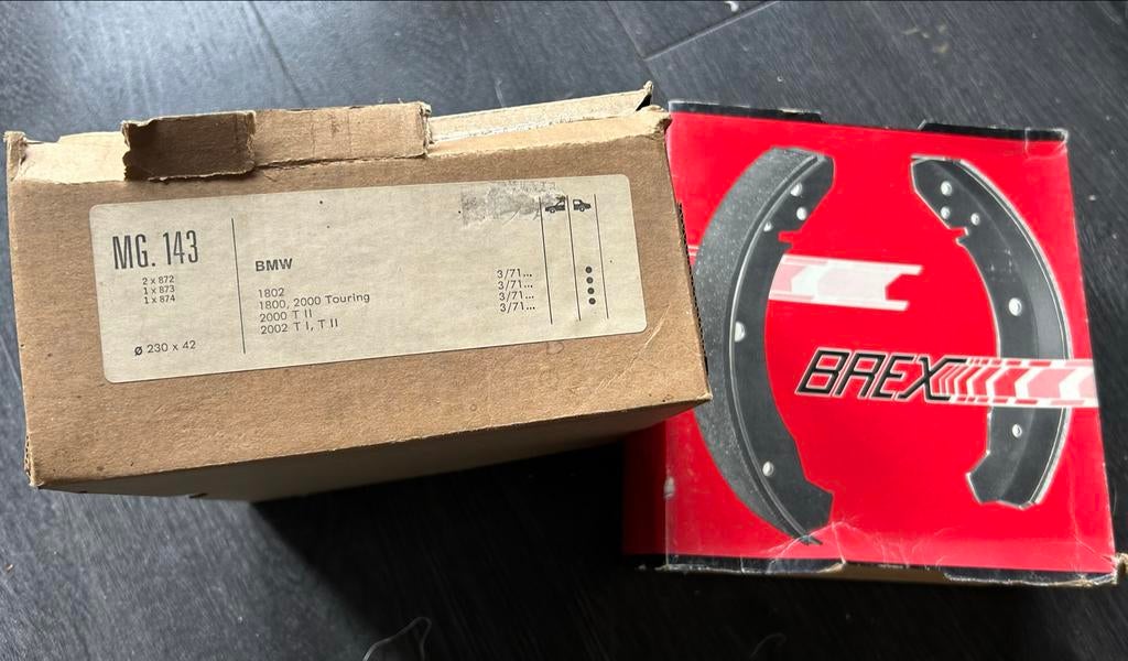 Nieuwe Brex remschoenen voor BMW 1802, 2000 Touring, 2002, Ophalen of Verzenden