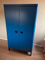 IKEA BUSUNGE kledingkast blauw - 80x139 cm, Ophalen, Gebruikt, 100 tot 150 cm, 50 tot 100 cm