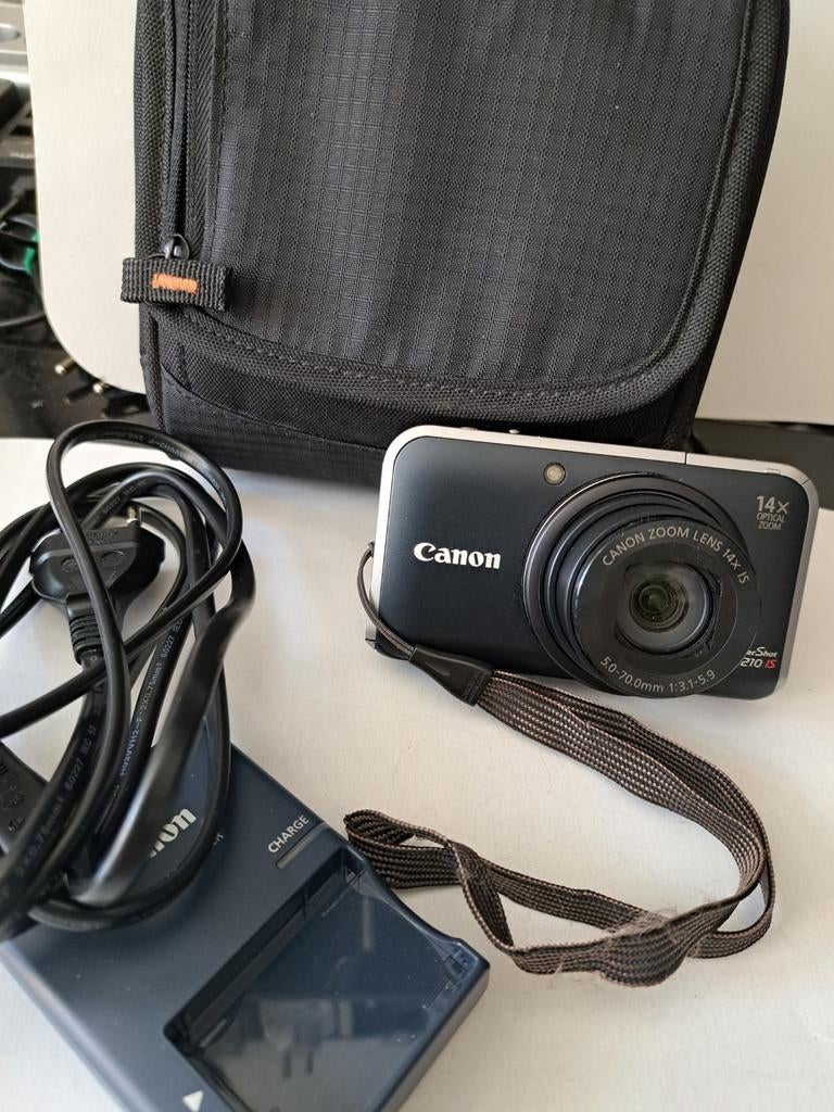 Canon PowerShot SX210 IS - Compactcamera me95t accessoires, Gebruikt, Canon, Compact, Ophalen of Verzenden