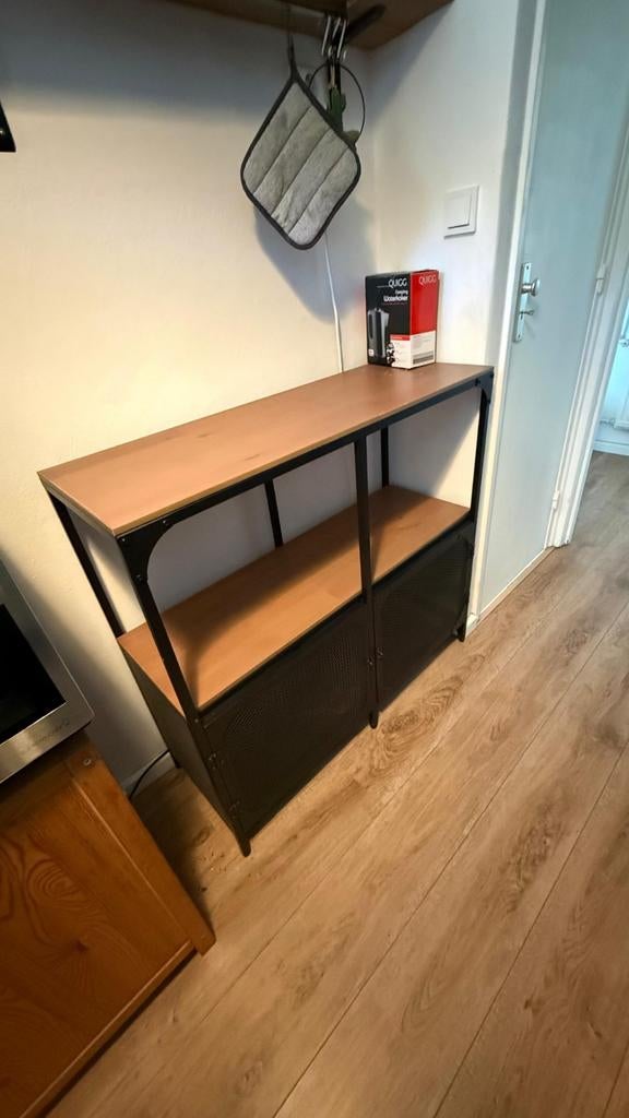 IKEA FJÄLLBO Stellingkast, zwart, 100x95 cm, Huis en Inrichting, Kasten | Boekenkasten, Nieuw, 50 tot 100 cm, Minder dan 100 cm