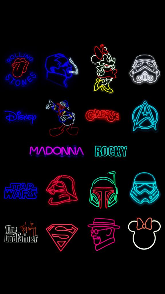 DIVERSE LED NEON SIGN - FILM / MUZIEK, Niet ingevuld, Lichtbak of (neon) lamp, Niet ingevuld, Nieuw