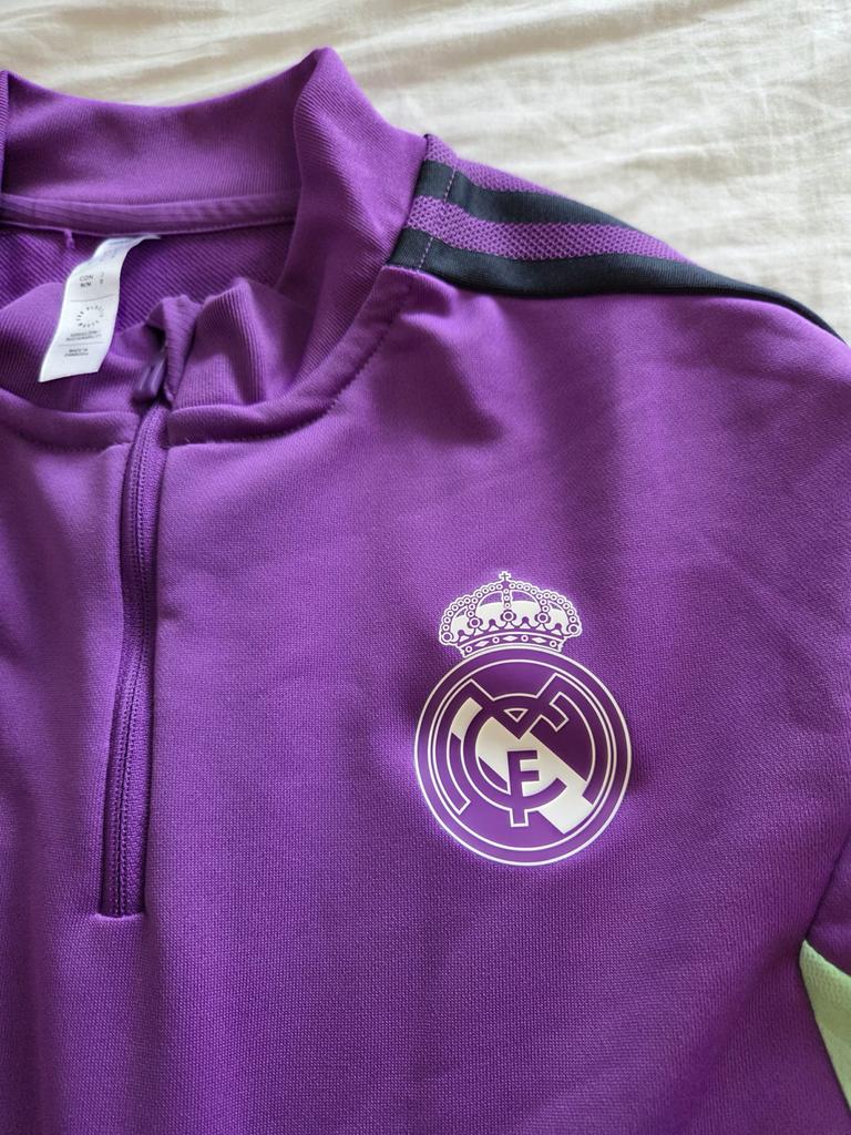 Real Madrid Trainingstrui Maat M - Paars/Zwart/Groen, Maat 48/50 (M), Paars, Ophalen of Verzenden, Zo goed als nieuw