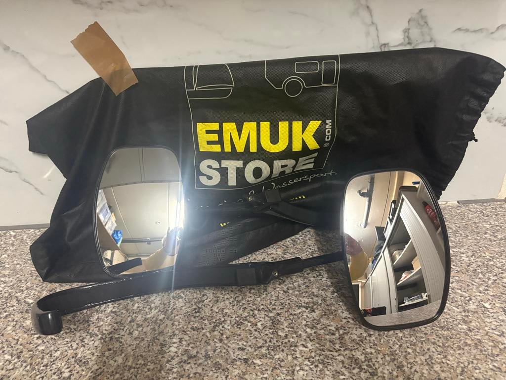 Caravanspiegels, Ophalen, Gebruikt