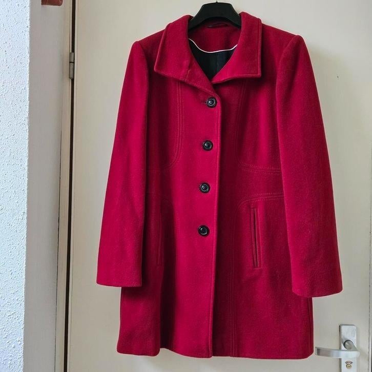 Jas Kasjmier maat 40, Kleding | Dames, Jassen | Winter, Ophalen of Verzenden, Nieuw, Maat 38/40 (M), Rood