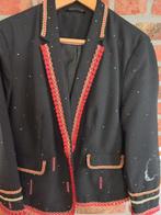 Zwarte colbert dames mt 40 Carnaval, Kleding | Dames, Carnavalskleding en Feestkleding, Ophalen, Gedragen, Maat 38/40 (M), Carnaval