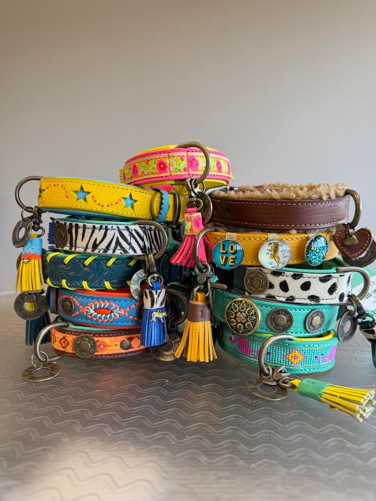 Dwam halsbanden maat S2,5 cm, Ophalen of Verzenden, Handgemaakt, Zo goed als nieuw