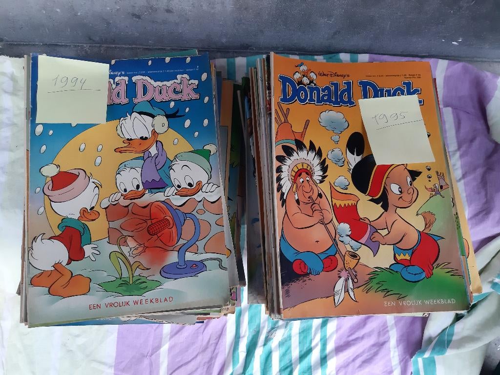 Donald Duck jaargangen, 1989, 1990 en 1991;, Meerdere stripboeken, Ophalen, Gelezen, Donald Duck