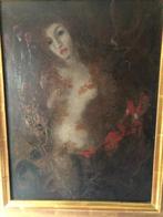 Naakte vrouw in het bos, omringd door Mythische figuren, Ophalen of Verzenden