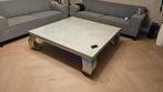Rofra Home Salontafel beton met losse glasplaat, Huis en Inrichting, Ophalen, Zo goed als nieuw, Vierkant