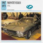 Ma866 autokaart monteverdi 375 l ( 1967 - 1973 ), Ophalen of Verzenden, Zo goed als nieuw, Auto's