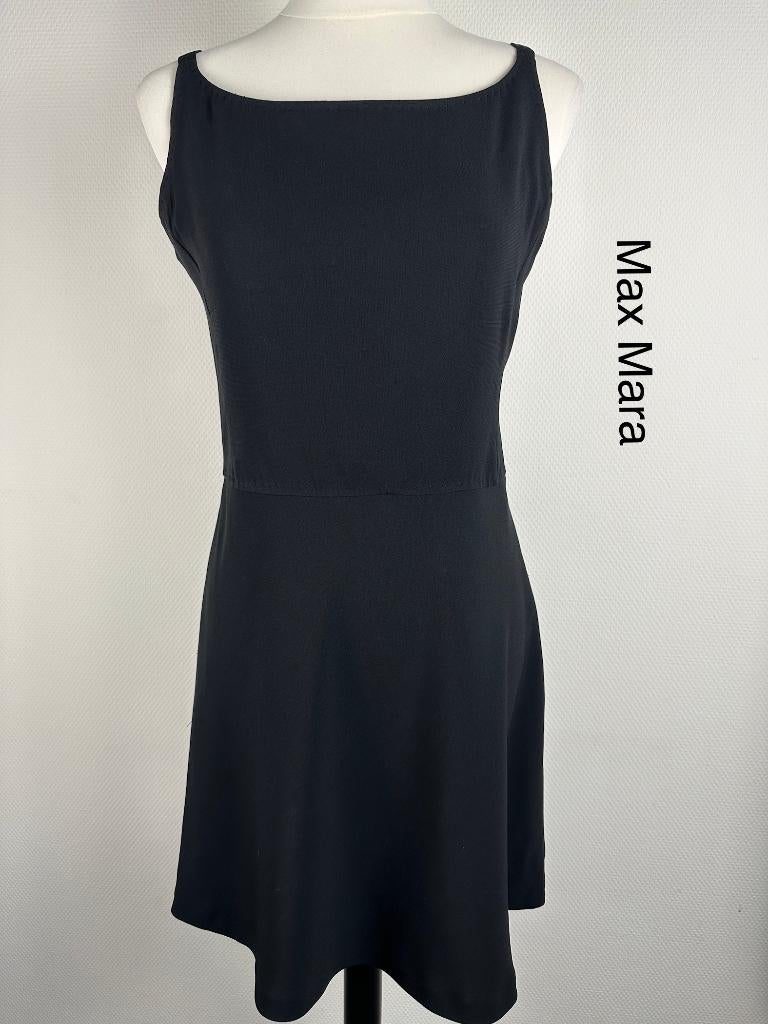 Max Mara Jurk  (mt: 38) OR/9522, Maat 38/40 (M), Zwart, Max Mara, Max Mara