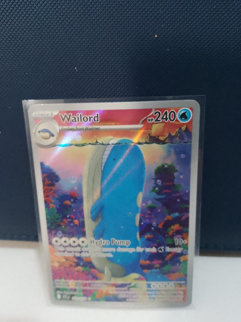 Wailord V - Zeldzame Pokémonkaart, Ophalen of Verzenden, Zo goed als nieuw, Losse kaart, Foil