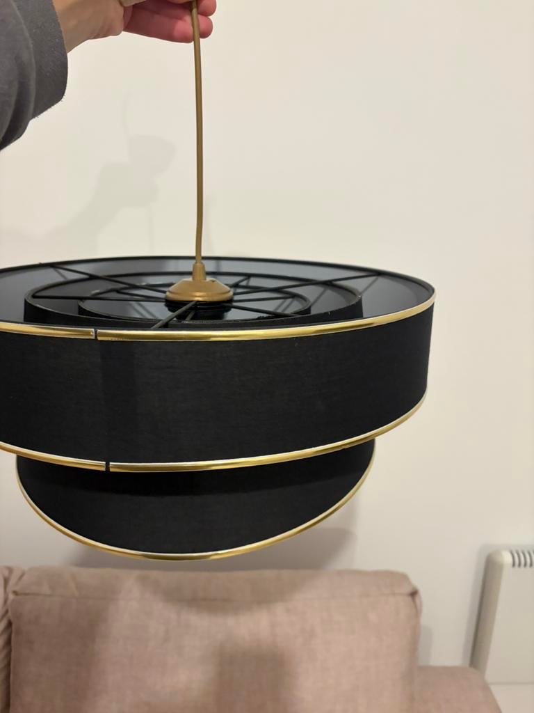 Nieuwe lampenkappen 2 stuks, Huis en Inrichting, Lampen | Lampenkappen, Zwart, Rond, Nieuw, Ophalen of Verzenden