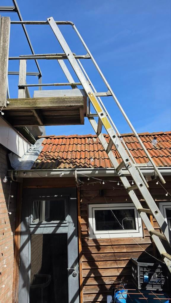 Inschuifbare brandtrap / vluchttrap, Ophalen, Gebruikt, Opvouwbaar of Inschuifbaar, 2 tot 4 meter