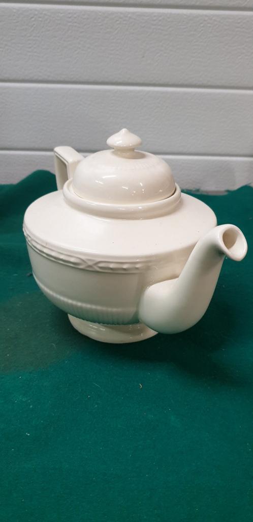 -	Theepot recamier creme aardewerk, Ophalen of Verzenden