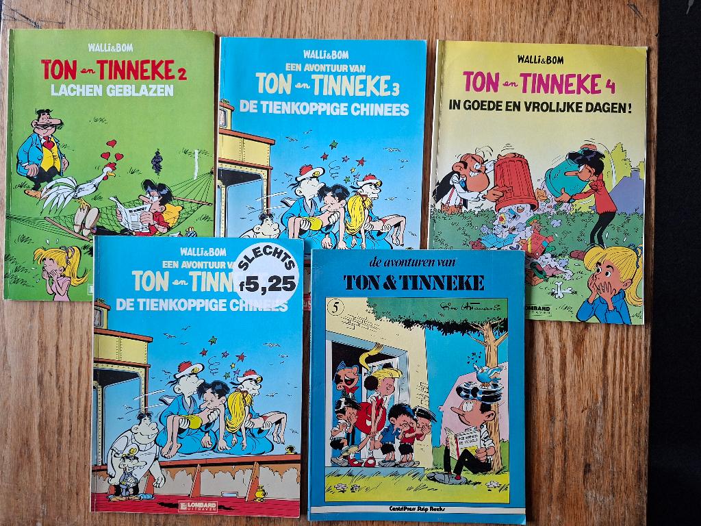 Ton en Tinneke 5x 2, 3, 3, 4 & 5 ook los te koop of ruil, Boeken, Stripboeken, Gelezen, Walli & Bom, Ophalen of Verzenden, Meerdere stripboeken