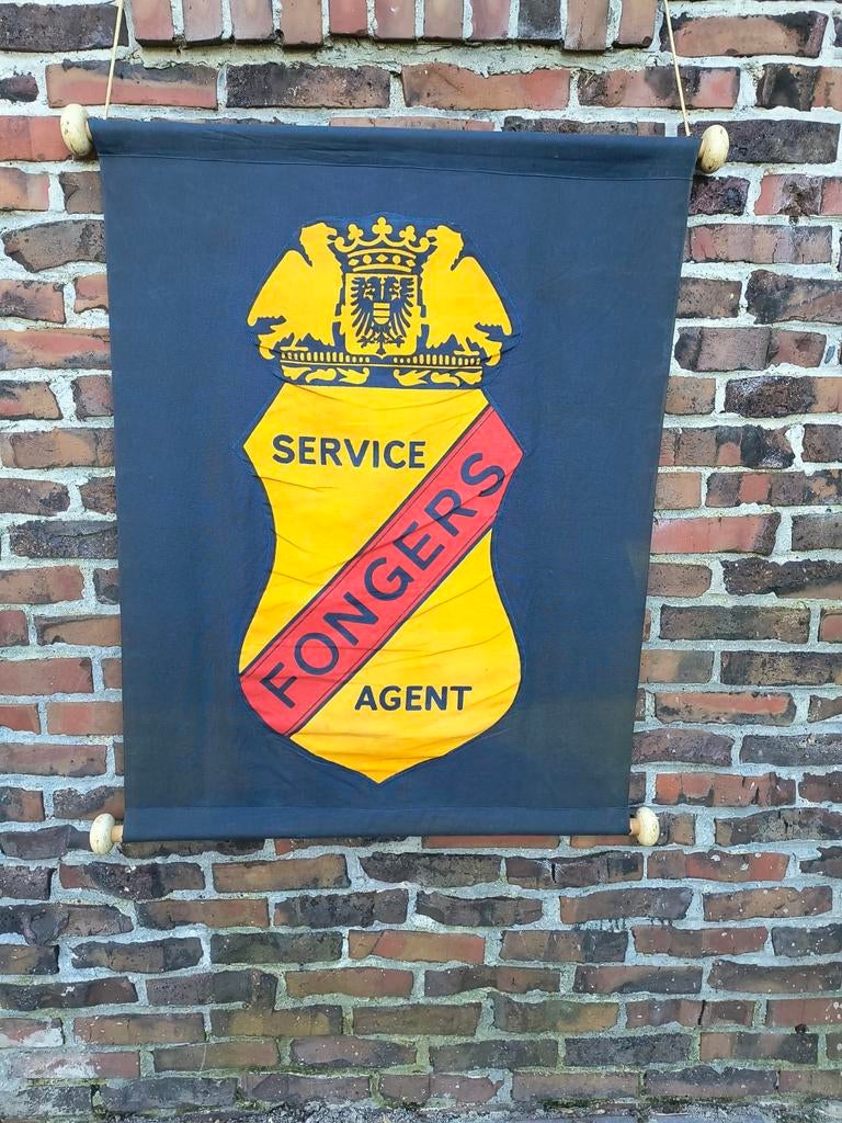 Fongers vaandel, Verzenden, Zo goed als nieuw, Reclamebord