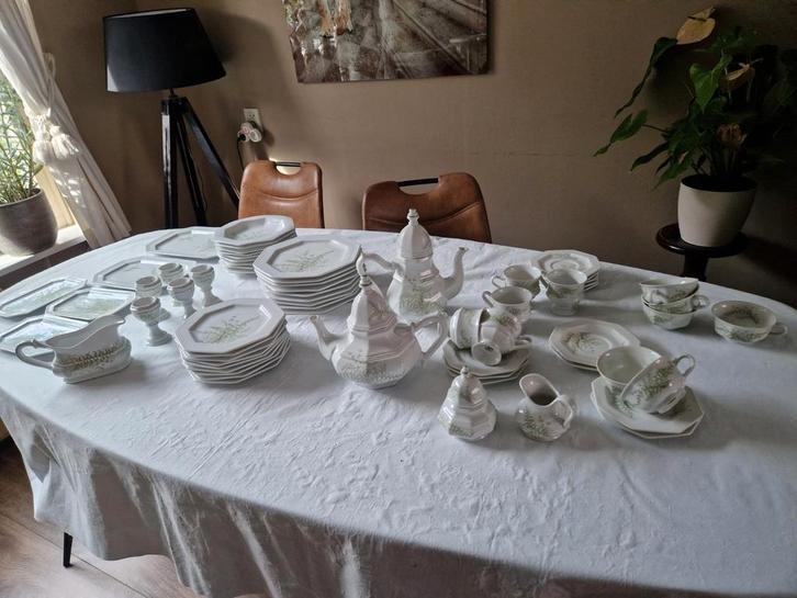 Servies Leonardo Fougère (varenpatroon). , Antiek en Kunst, Antiek | Servies compleet, Ophalen