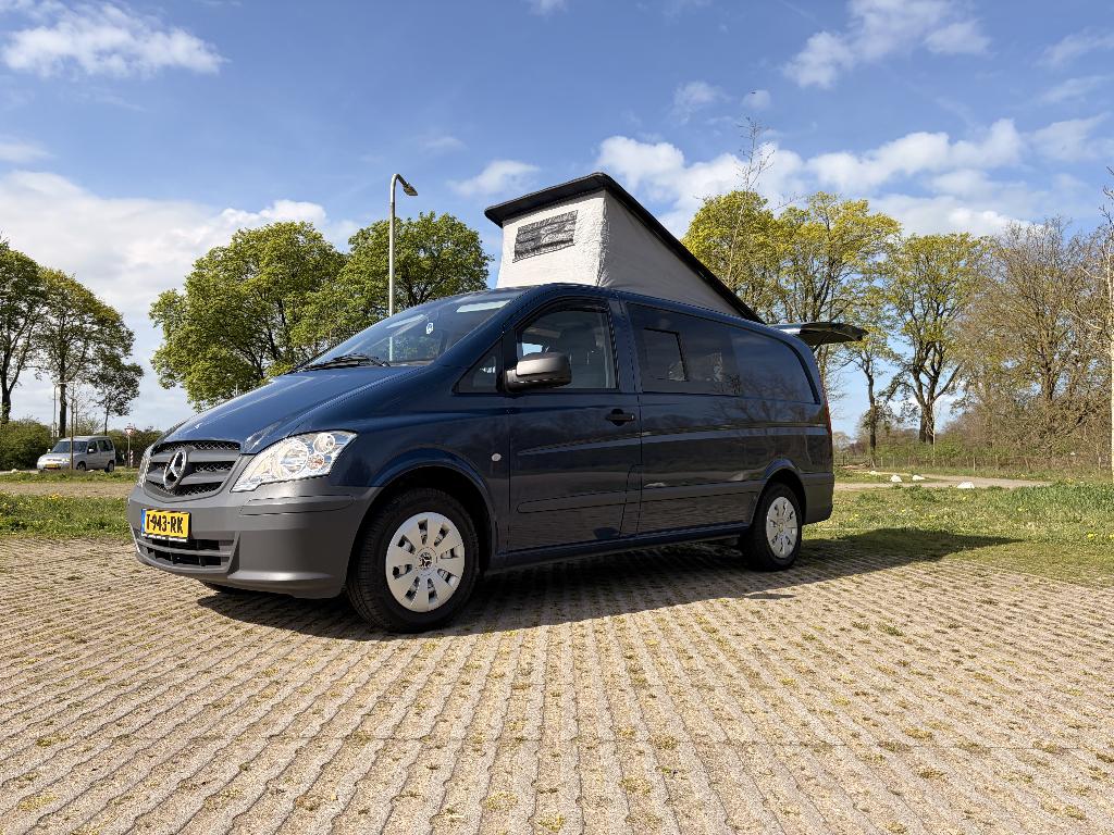 Mercedes Vito 110 CDI, 2011, 7 persoons Camper (148.000km), Buscamper of Camperbus, Koelkast, Tot en met 2, Particulier