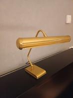 Verstelbare pianolamp goudkleurig, Gebruikt, Klassiek, Ophalen of Verzenden, Metaal