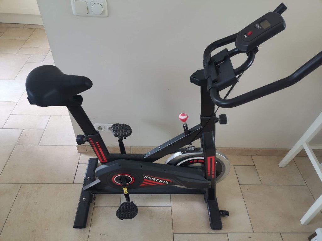 Hometrainer - Fitnessfiet met smart tracker, Gebruikt, Buik, Ophalen of Verzenden, Metaal