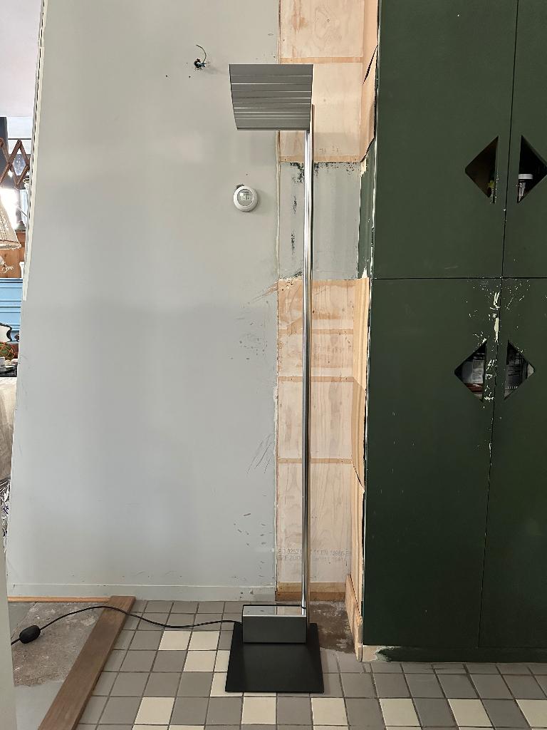 SALE: vintage design metalen vloerlamp, staande lamp