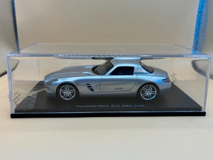 Mercedes-Benz SLS AMG V8 Coupé (Type C197) 2009 - Spark, Hobby en Vrije tijd, Modelauto's | 1:43, Zo goed als nieuw, Auto, Overige merken
