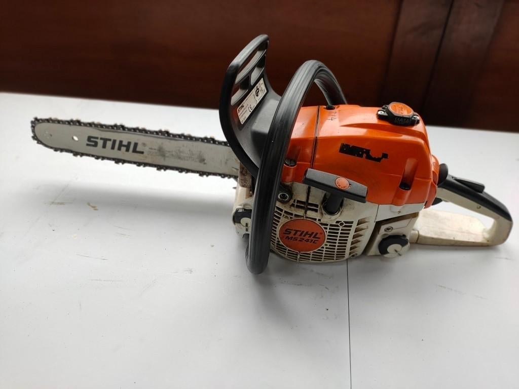 Stihl MS 241C kettingzaag blad lengte 40 cm, bouwjaar 2014, Ophalen, Gebruikt, Stihl, Overige soorten