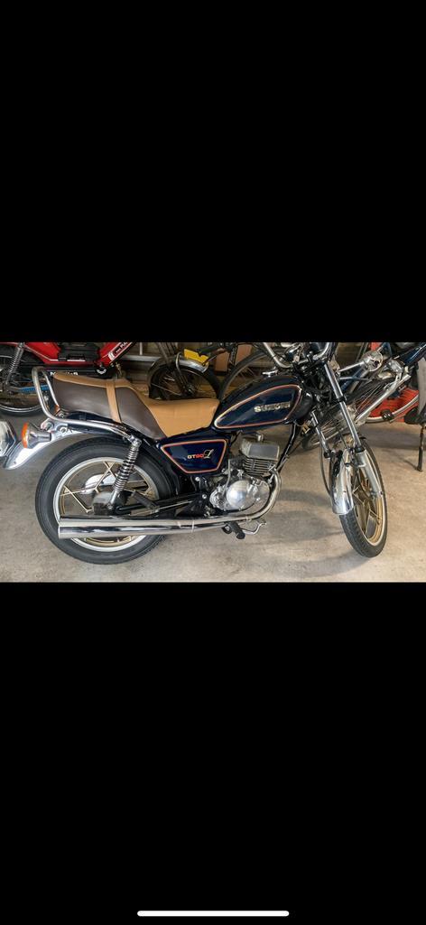 Brommer oltimer chopper suzuki gt 80  motor, Fietsen en Brommers, Brommers | Oldtimers, Overige merken, Ophalen