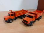 2 x Magirus Deutz kipper Solido, Ophalen of Verzenden, Bus of Vrachtwagen