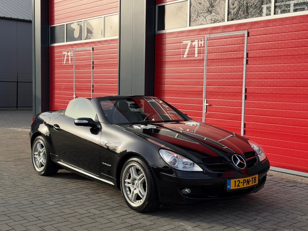 Mercedes-Benz SLK 1.8 Slk200 Automaat NAP, Auto's, Mercedes-Benz, Automaat, Zwart, 4 cilinders, Cabriolet