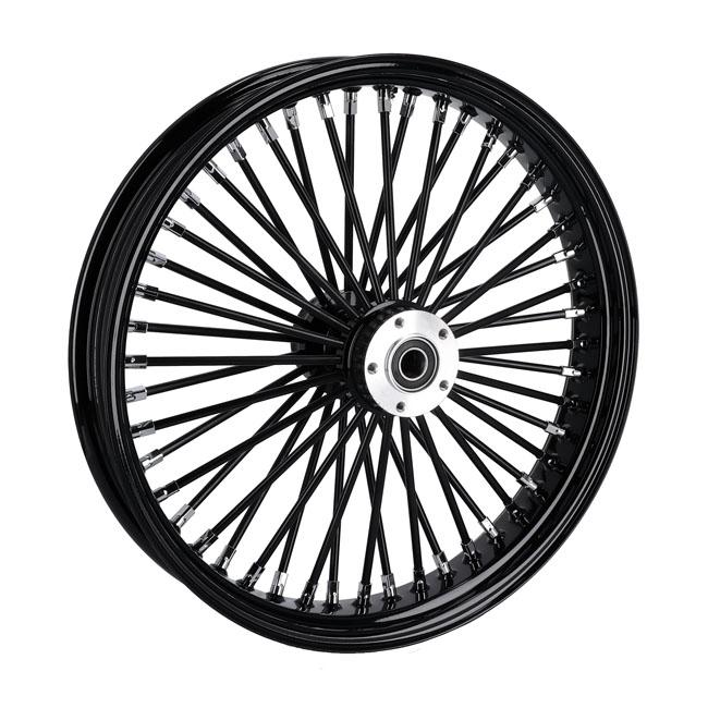 Fat spokes voorwiel zwart 3.50 x 21 dubbele remschijf, Motoren, Onderdelen | Harley-Davidson, Nieuw, Ophalen