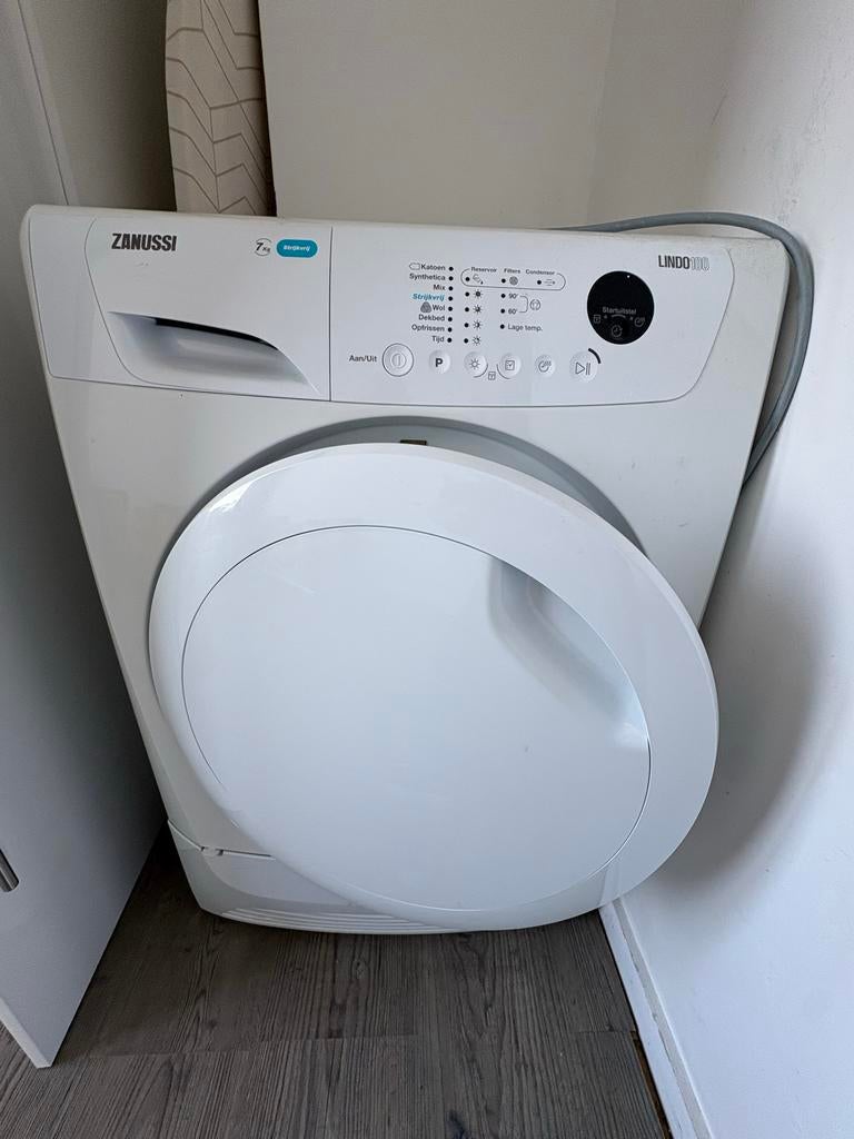 Zanussi Lindo100 7kg Condensdroger, Witgoed en Apparatuur, Wasdrogers, Ophalen, 6 tot 8 kg, Gebruikt, Voorlader
