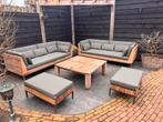Apple Bee Long Island Loungeset Tuinset, Ophalen, Zo goed als nieuw, Wicker, Hocker