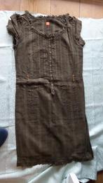 jurk groen klein rafelig kapmouwtje maat M 38/40 knielengte, Maat 38/40 (M), Ophalen of Verzenden, Zo goed als nieuw, Knielengte